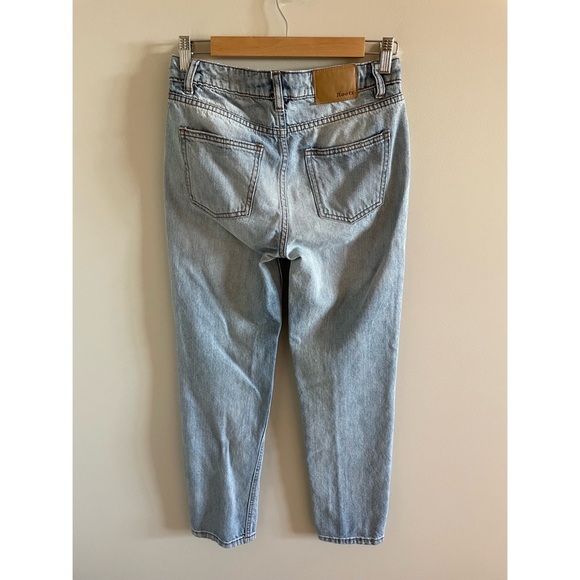 Roots 100% Cotton Rigid Denim Straight Leg Jeans Size 24 - Picture 4 of 8